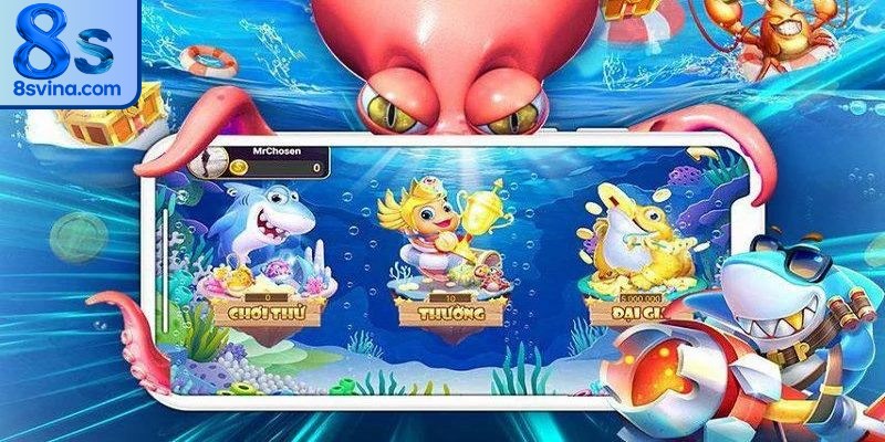 Khi cá xuất hiện, hãy tập trung sức lực để bắn chính xác nhất